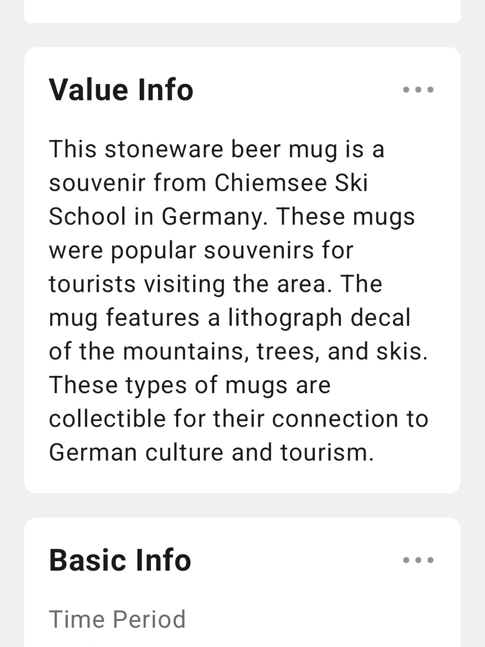 Chiemsee Ski School Ceramic Stein with Blue Mountain Graphic - Picture 9 of 9